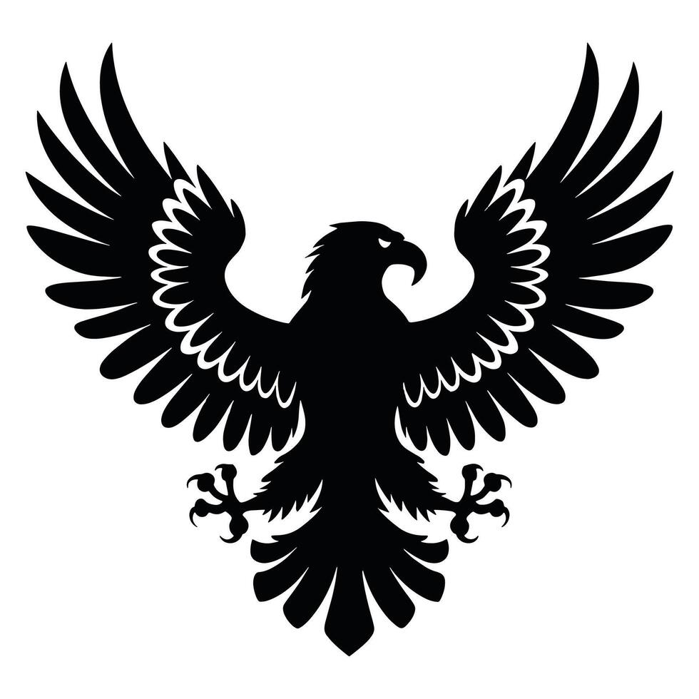 Eagle symbol illustration featuring a bold and dynamic design. Icon design isolated on a white background. vector