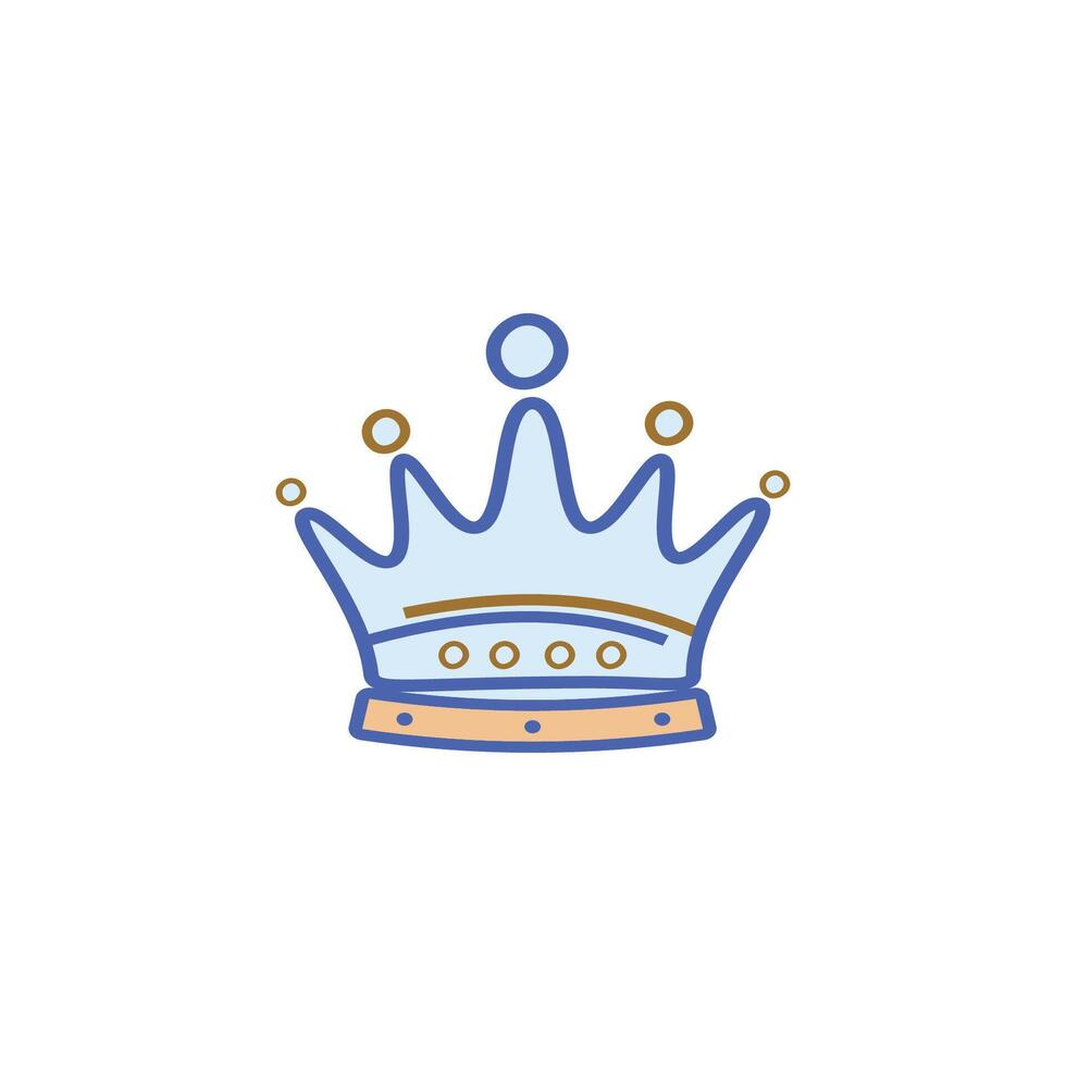The crown icon design on white background with premium vibes. vector