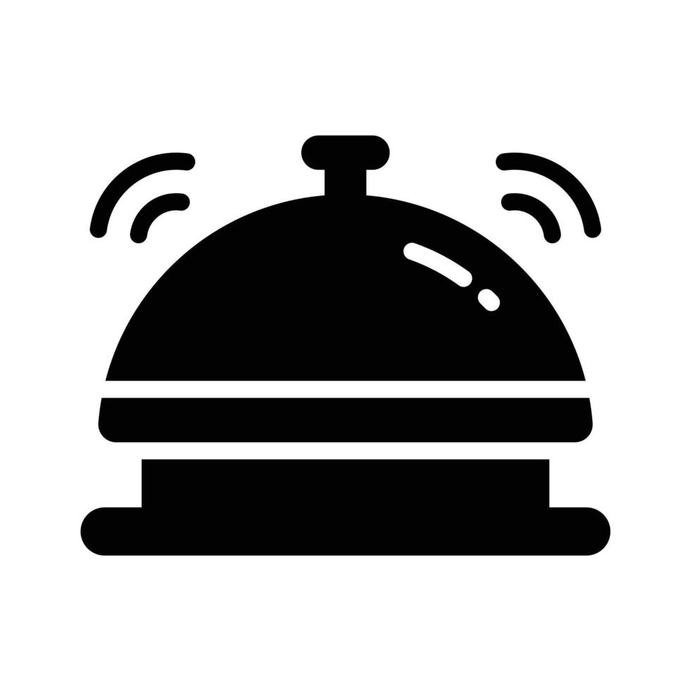 Check this beautiful design hotel bell icon in trendy style, editable vector
