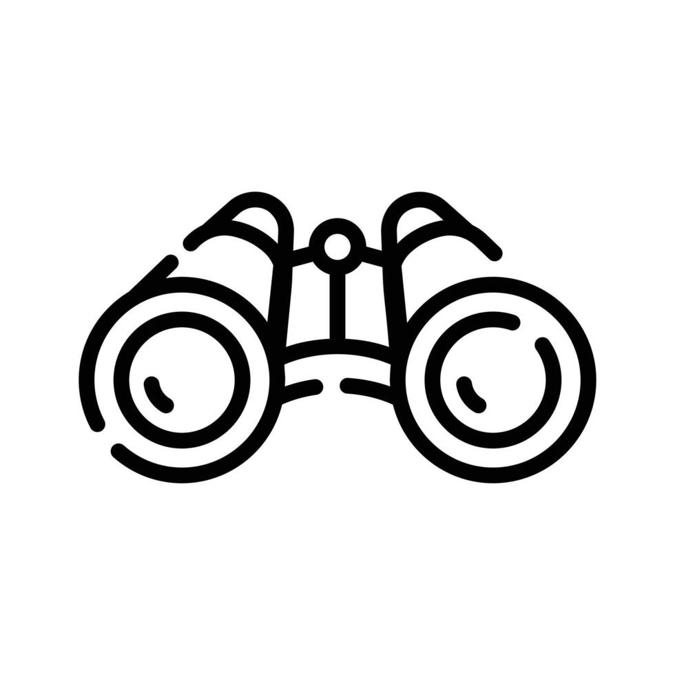 A pair of binoculars for sightseeing, adventure, and wildlife exploration.. vector