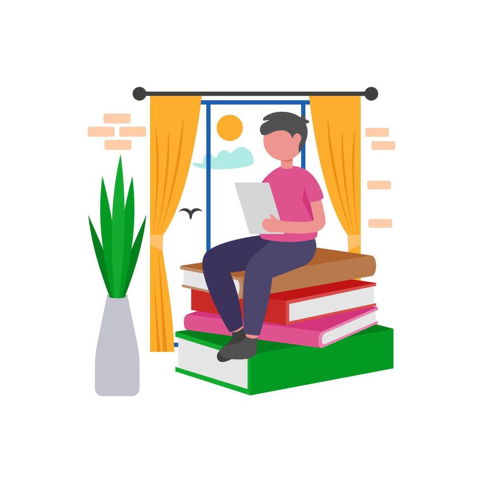 Enjoy hobbies after work vector