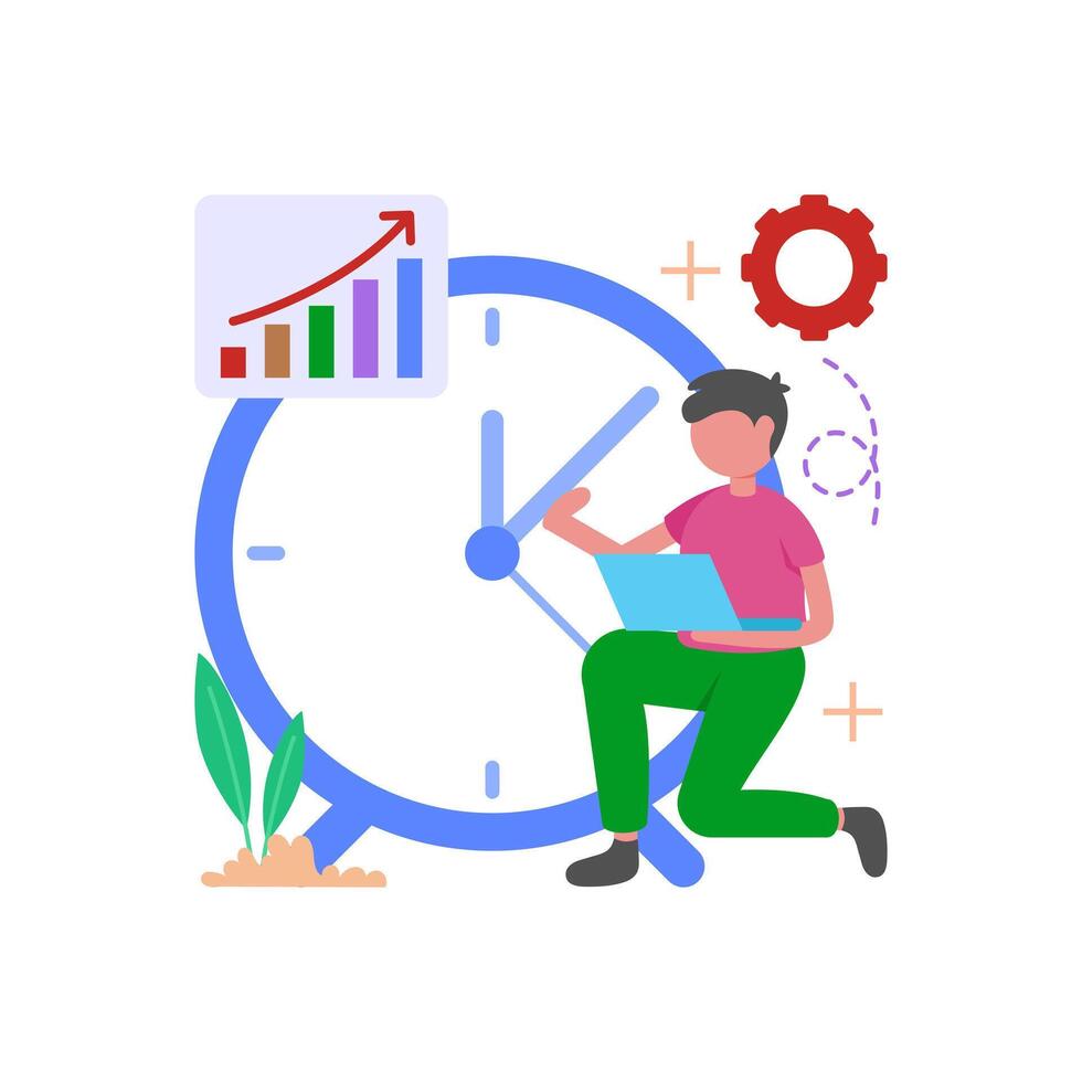 Master time management skills vector