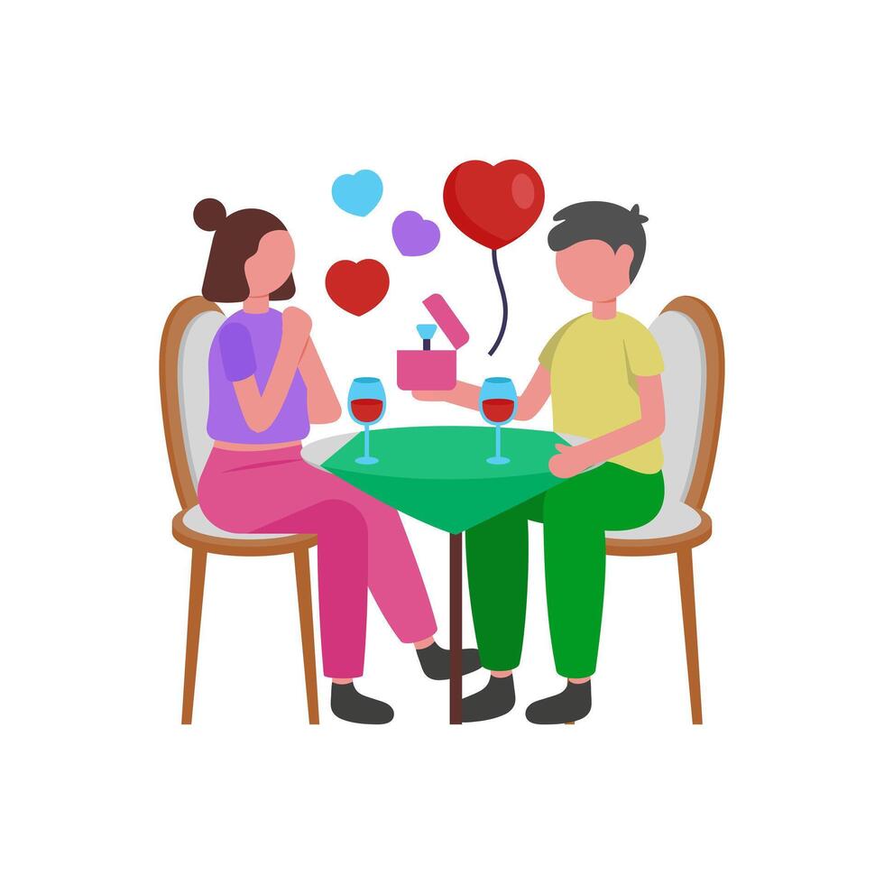 Joyous Ring Exchange Celebration Party vector