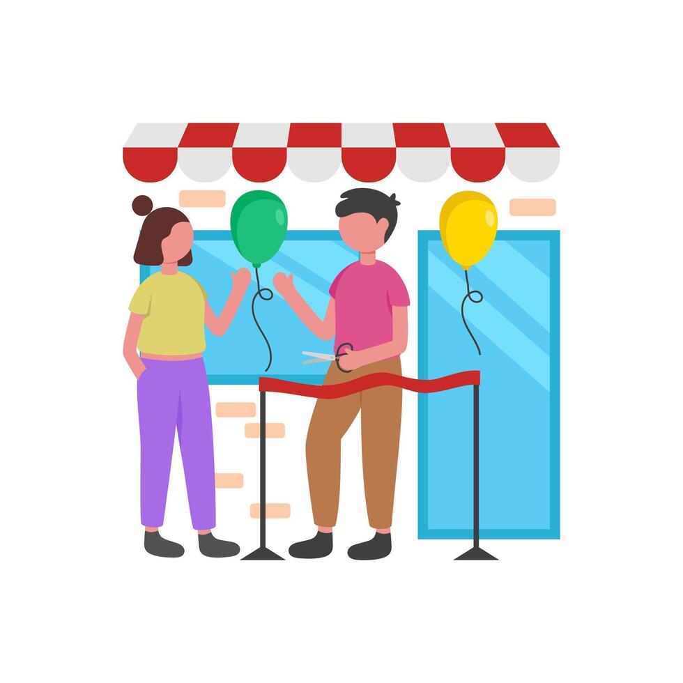 Celebrate New Business Grand Opening vector