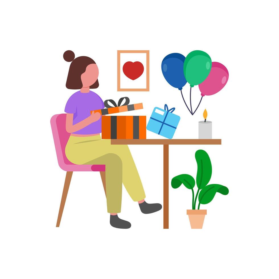 Unwrap Exciting Presents with Smiles vector