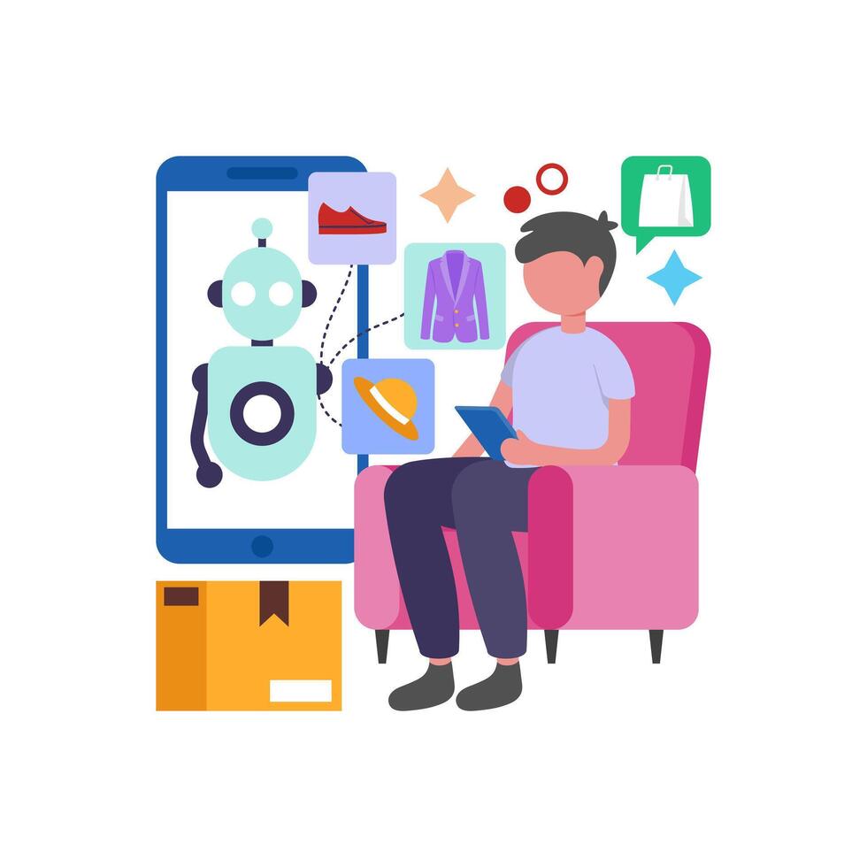 Receive Tailored Product Suggestions vector
