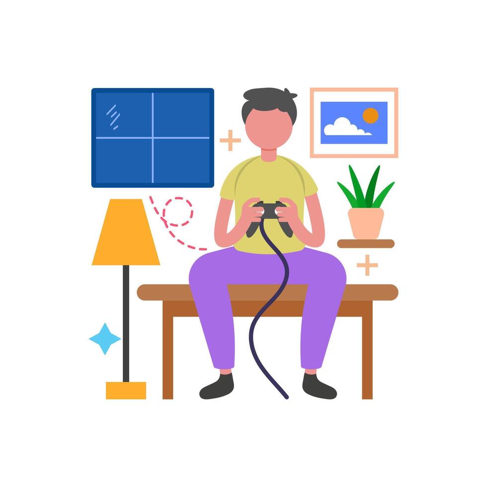 Explore Adventures on Gaming Console vector