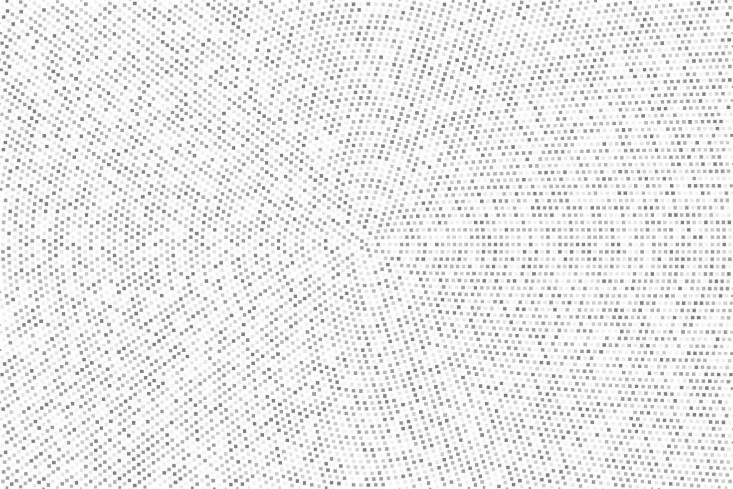 Abstract Mosaic Pattern with Light Gray Squares in Circular Arrangement on White Background Pixelated Style Texture vector