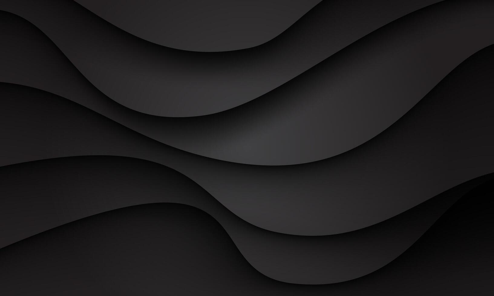 Abstract black curve shadow overlap background texture vector