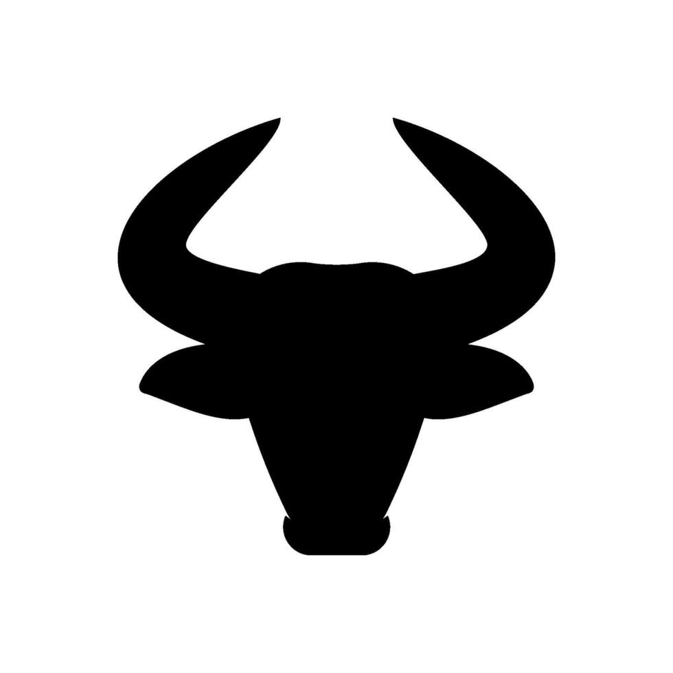 head bull icon vector