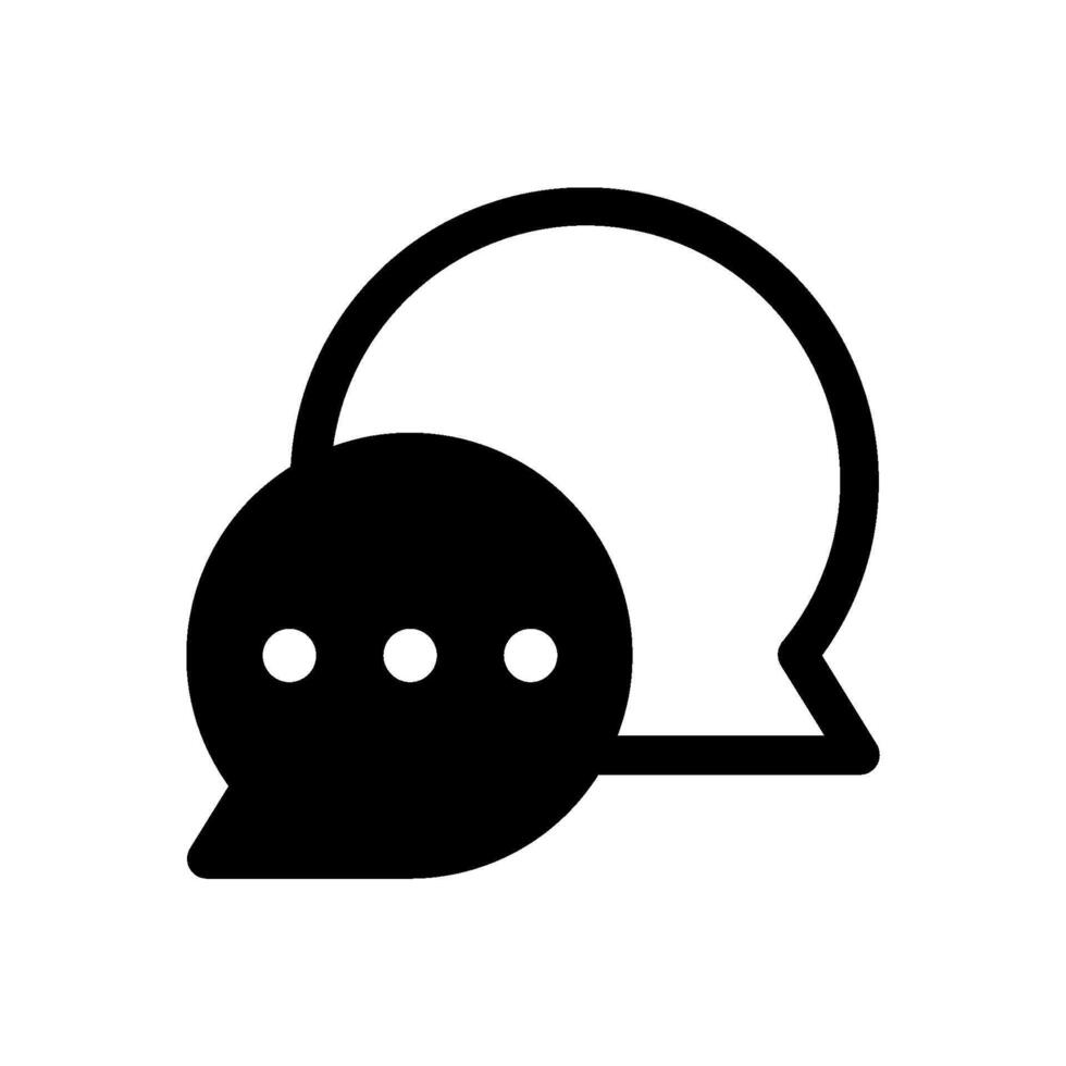 Speech bubble icon vector