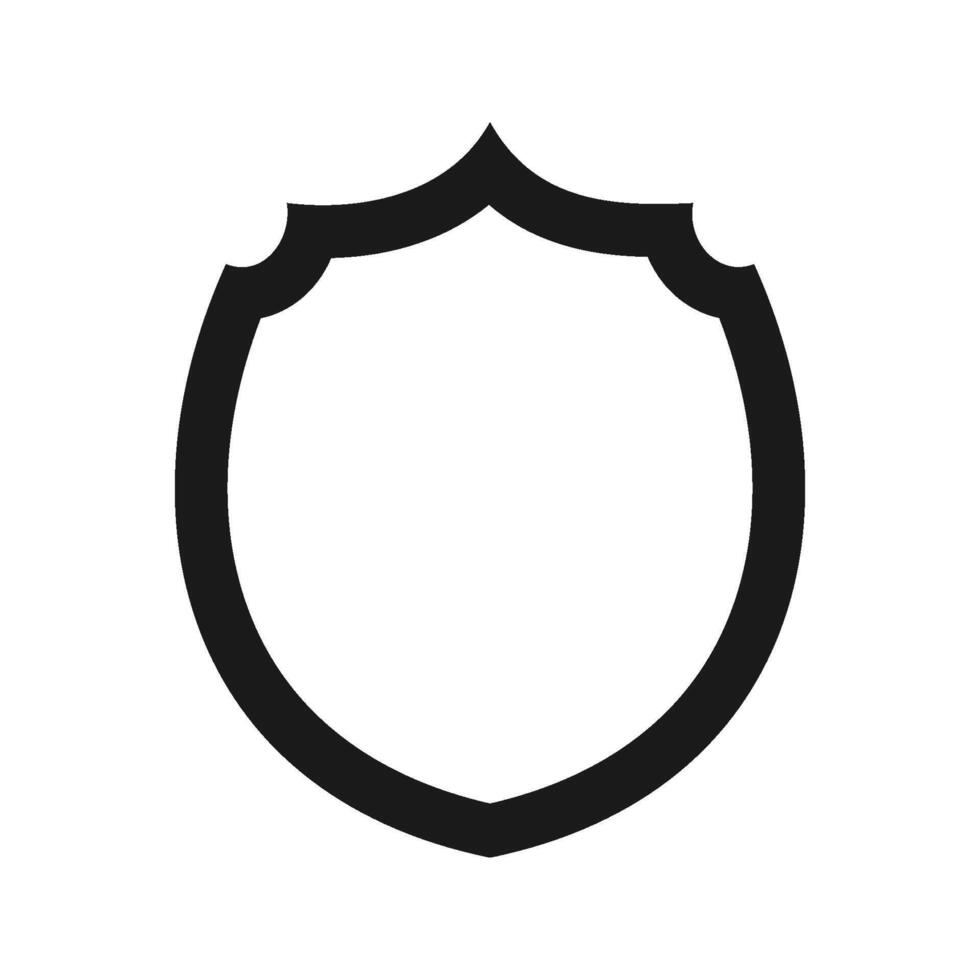 Shield icon on a white background vector
