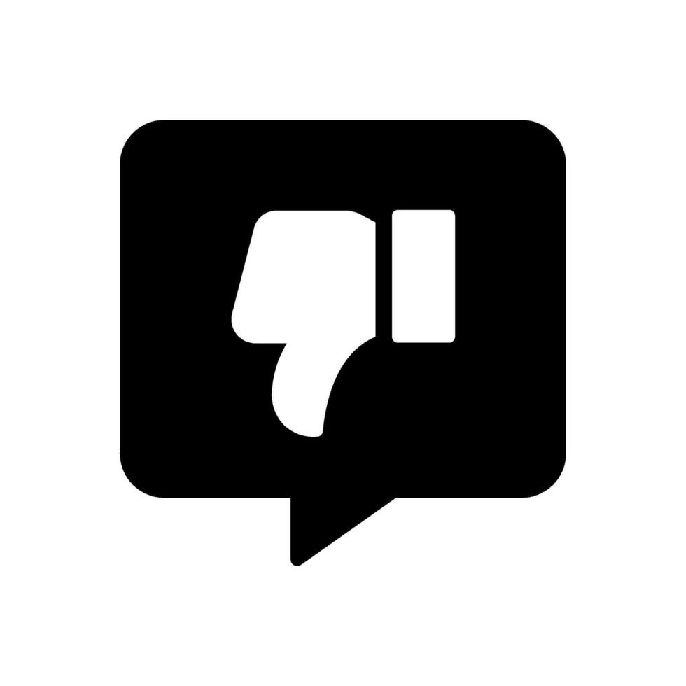 bad or Negative Feedback Icon vector