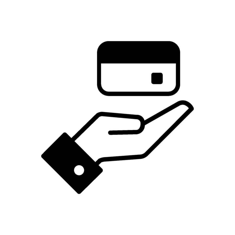 Payment card icon. Solid icon that can be applied anywhere, simple, pixel perfect and modern style. vector