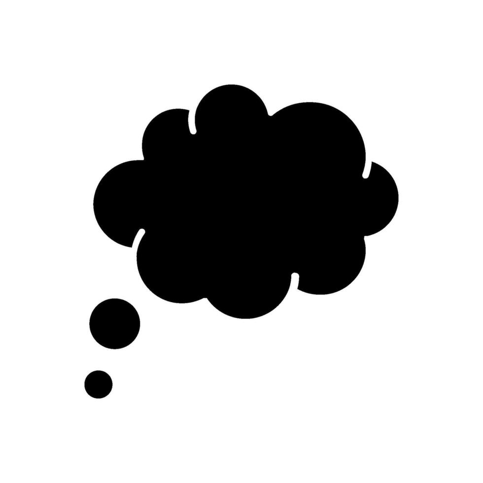 Thought bubble icon vector