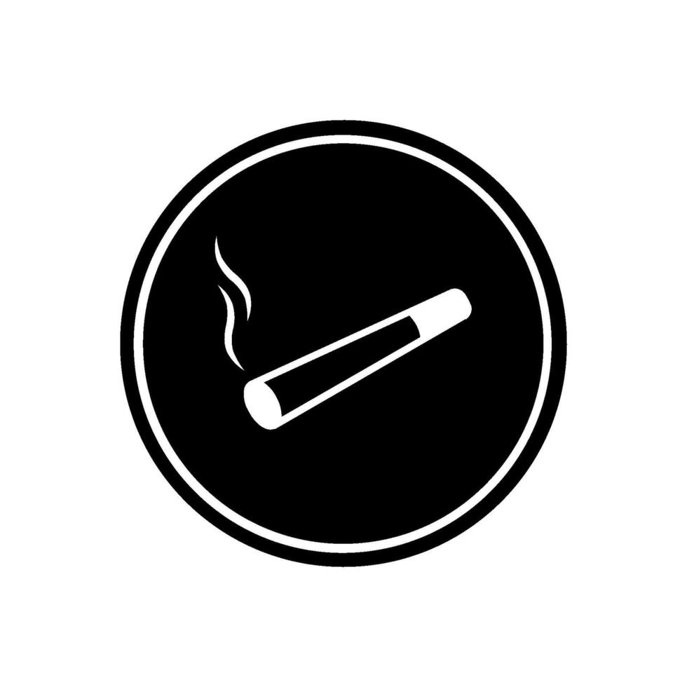 Smoking room area vector