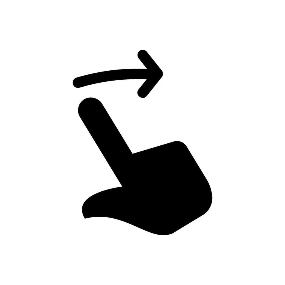 swipe right icon vector
