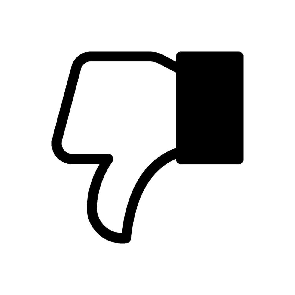 thumb down icon. dislike symbol Pro vector