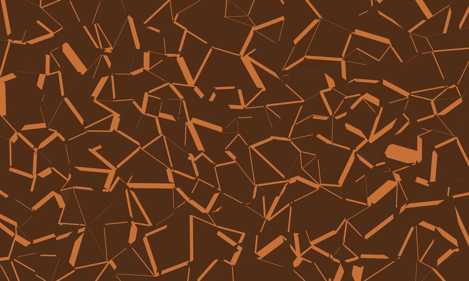 Seamless abstract geometric background on brown color vector