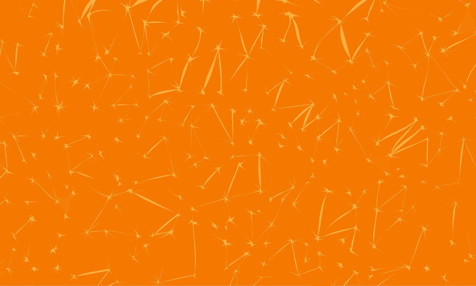 Decorative colored seamless line pattern. Orange abstract background with polygons vector