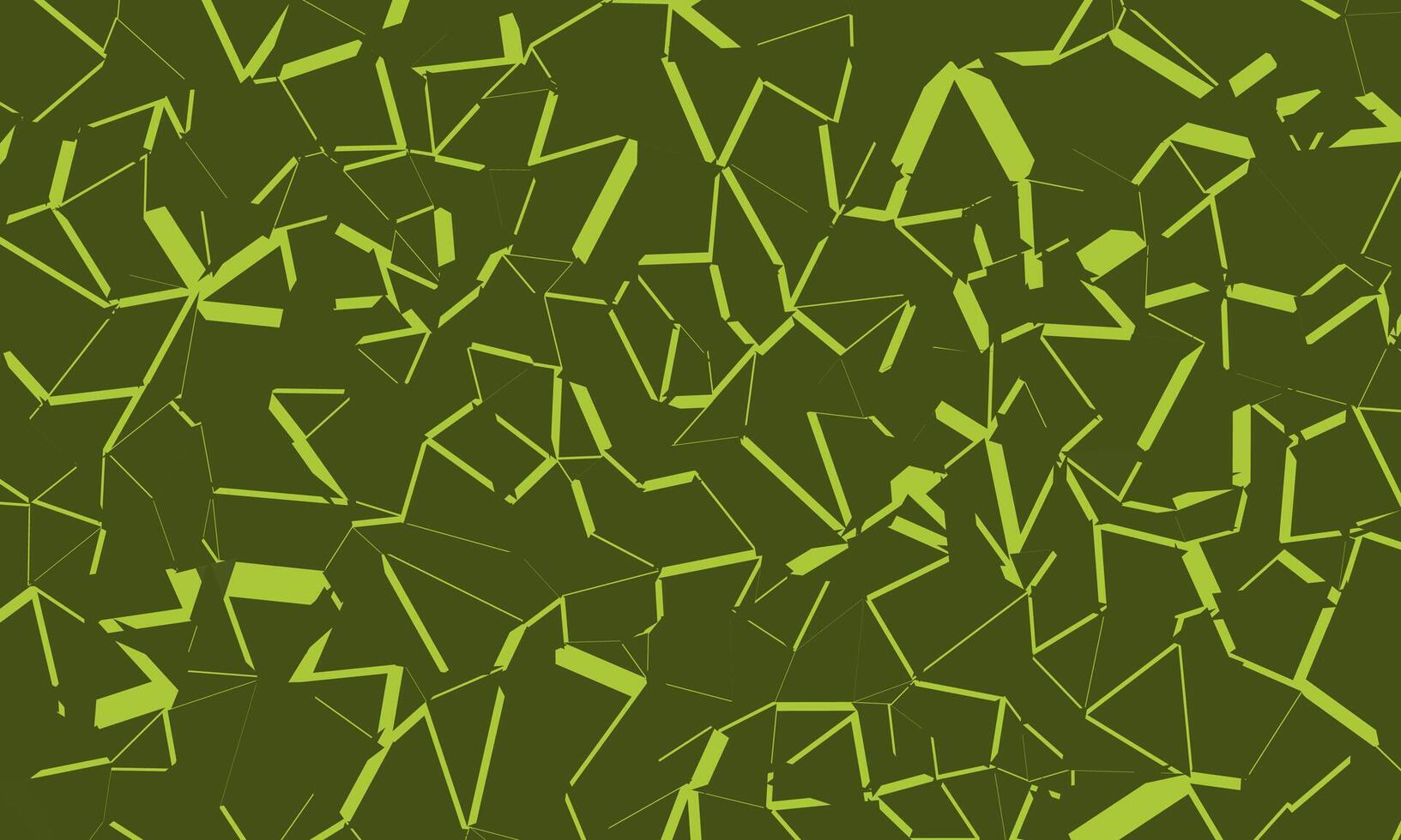 Seamless abstract lines pattern background on green color vector