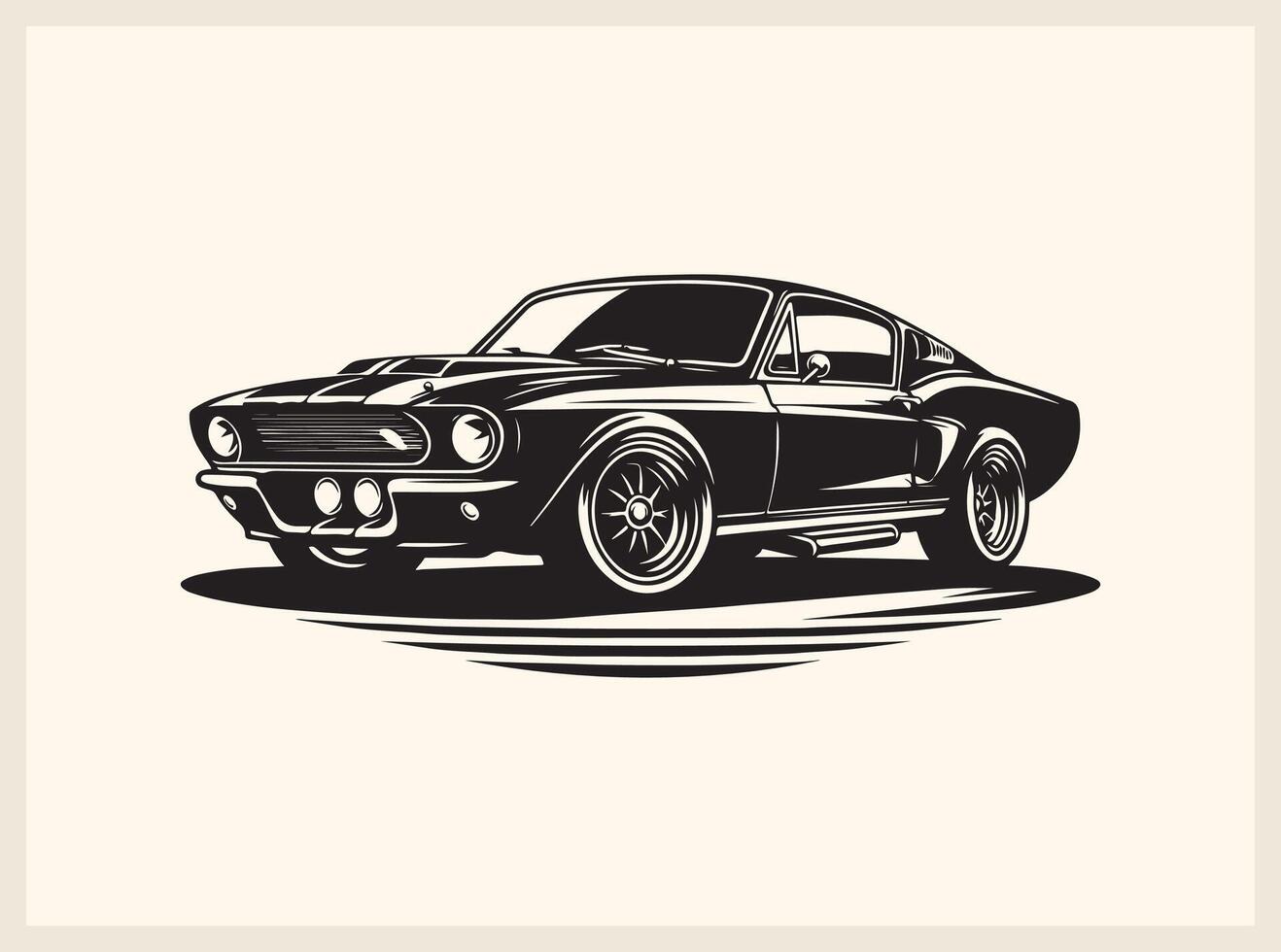Aesthetic Classic Car for Antique Vehicle Concepts vector
