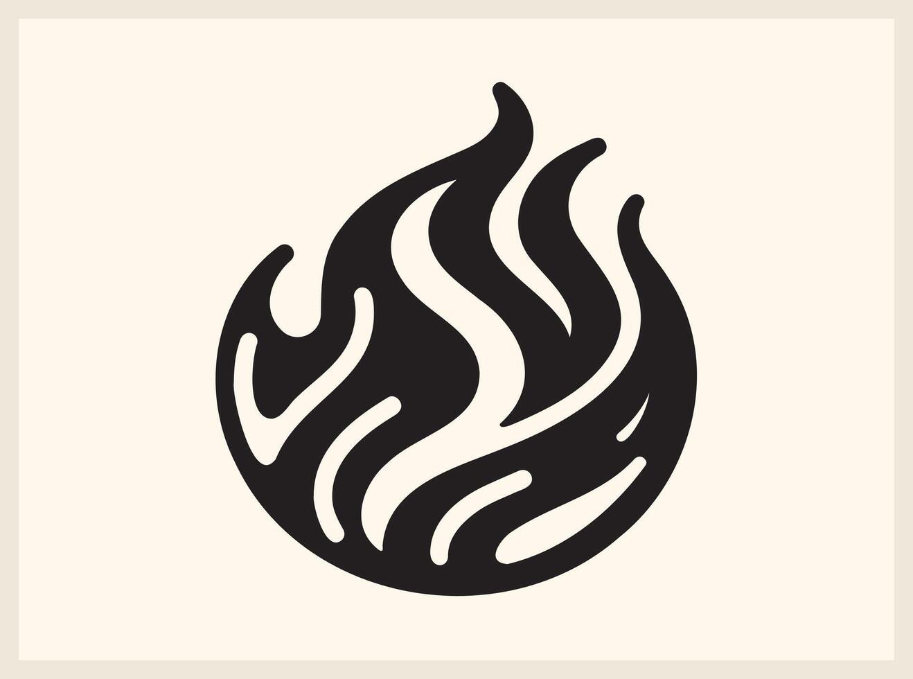 Fiery Abstract Fire Flame for Strong and Bold Designs vector