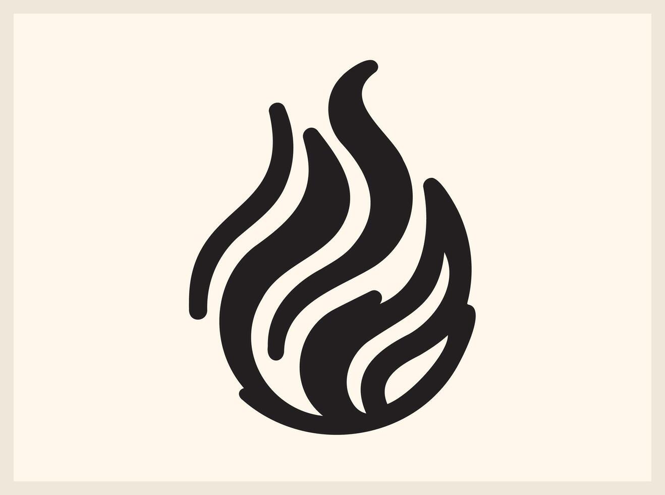 Dynamic Abstract Fire Flame for Action and Speed Concepts vector