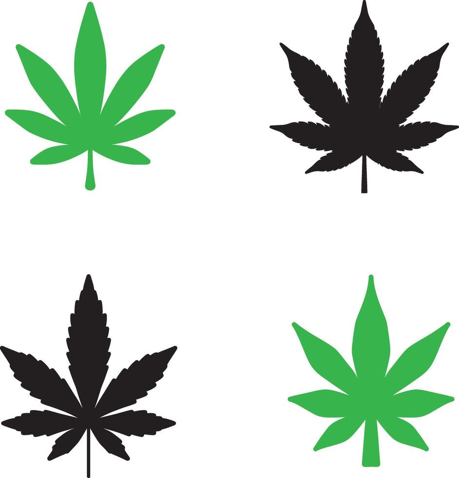 Weed logo illustration vector