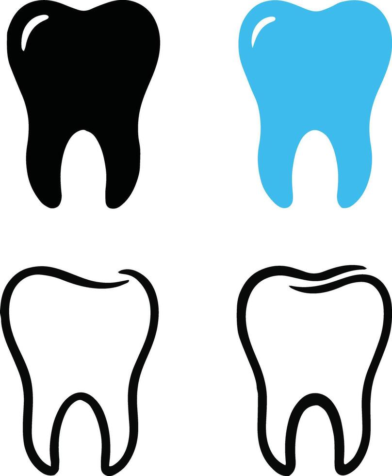 Tooth icon. Dental clinic logo. vector