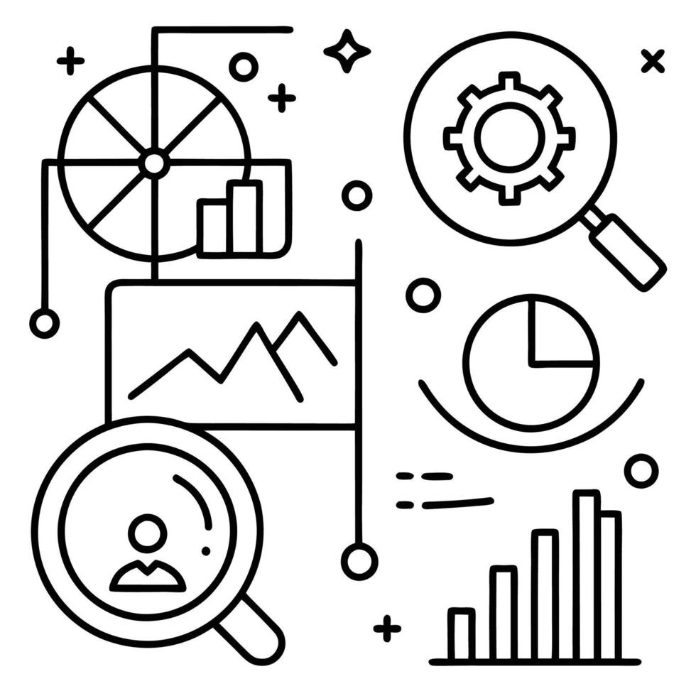 Cloud computing and database icons vector