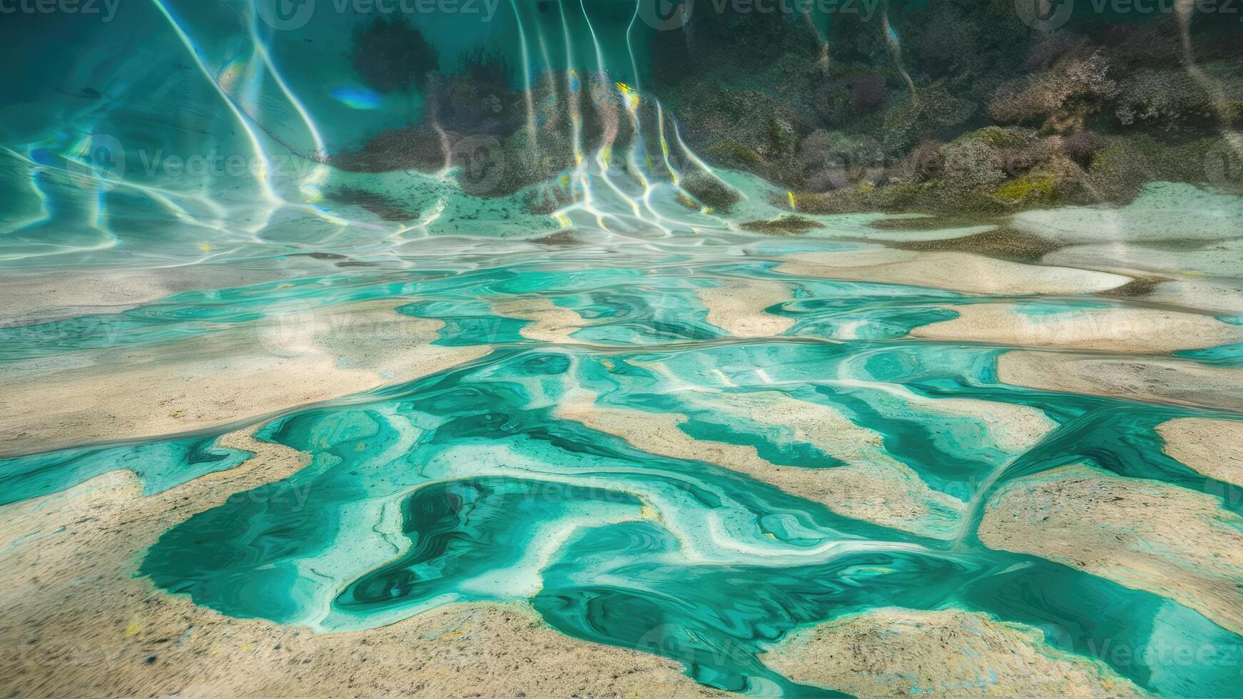crystal clear water texture background photo
