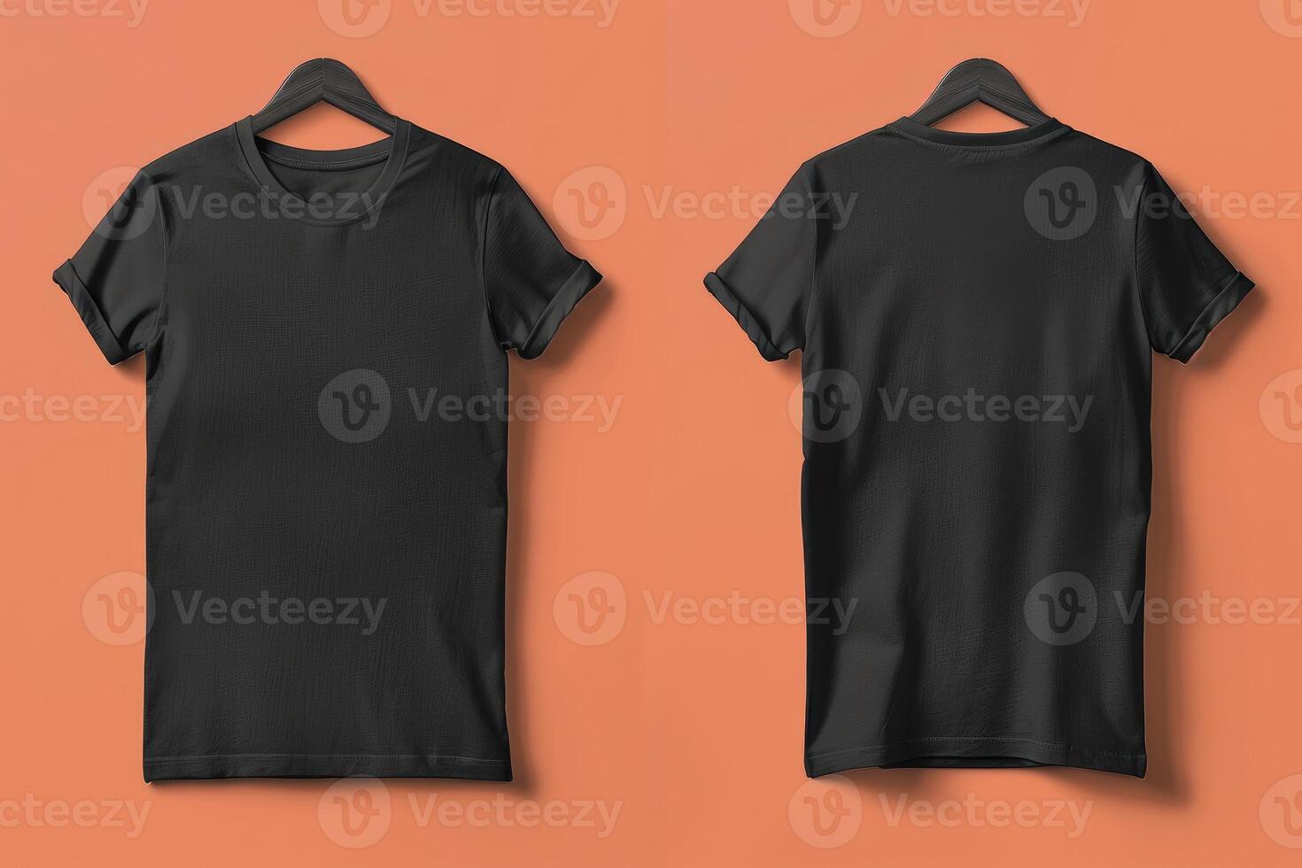 Tshirt Mockup Front And Back View photo