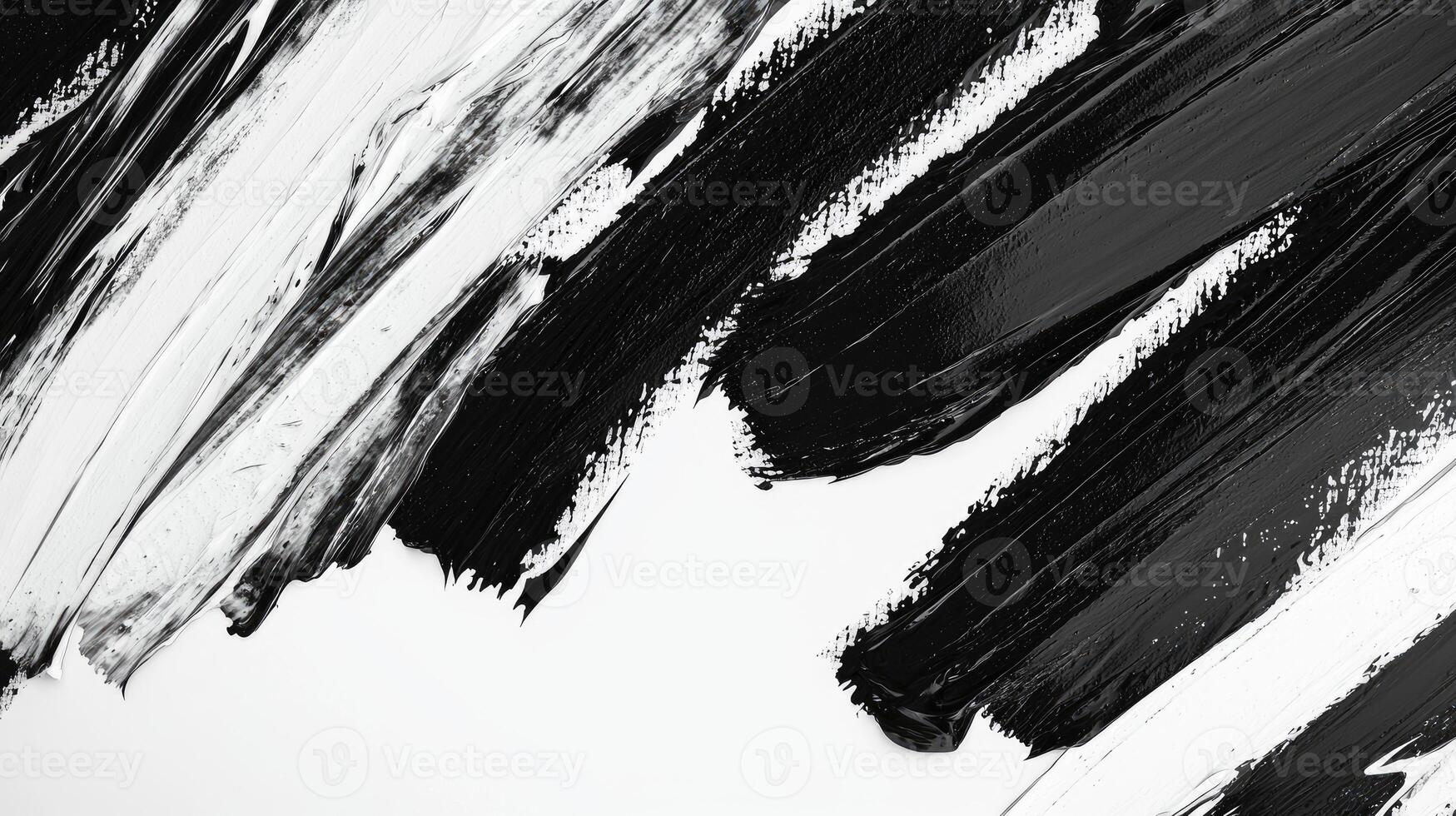 Abstract Black and White Paint Strokes Background photo