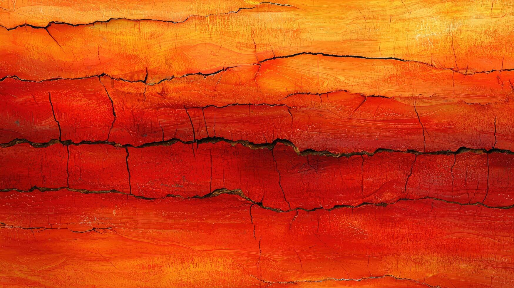 Abstract Red Orange Cracked Surface Texture Art photo