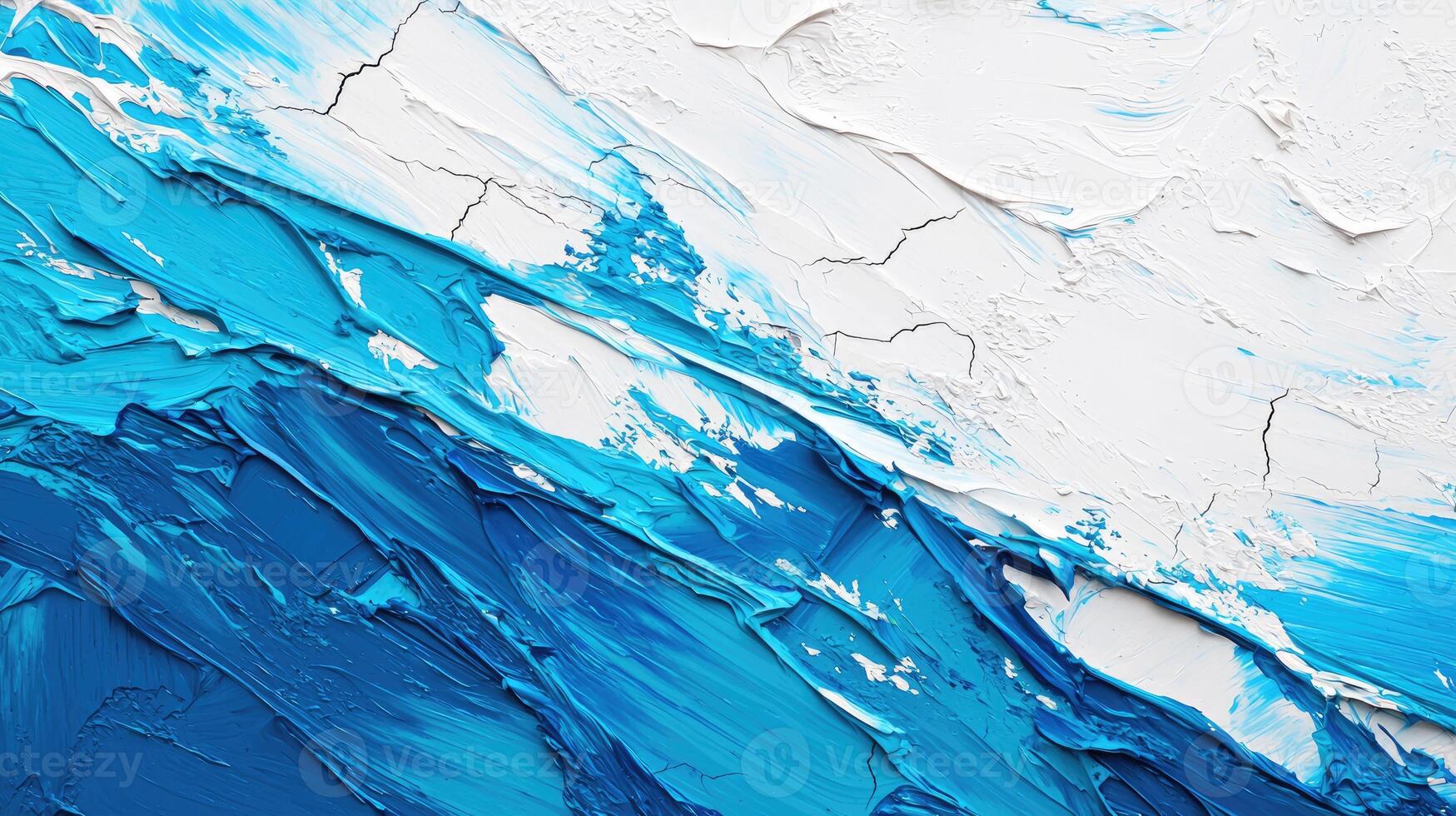 Abstract Blue and White Painting Texture photo