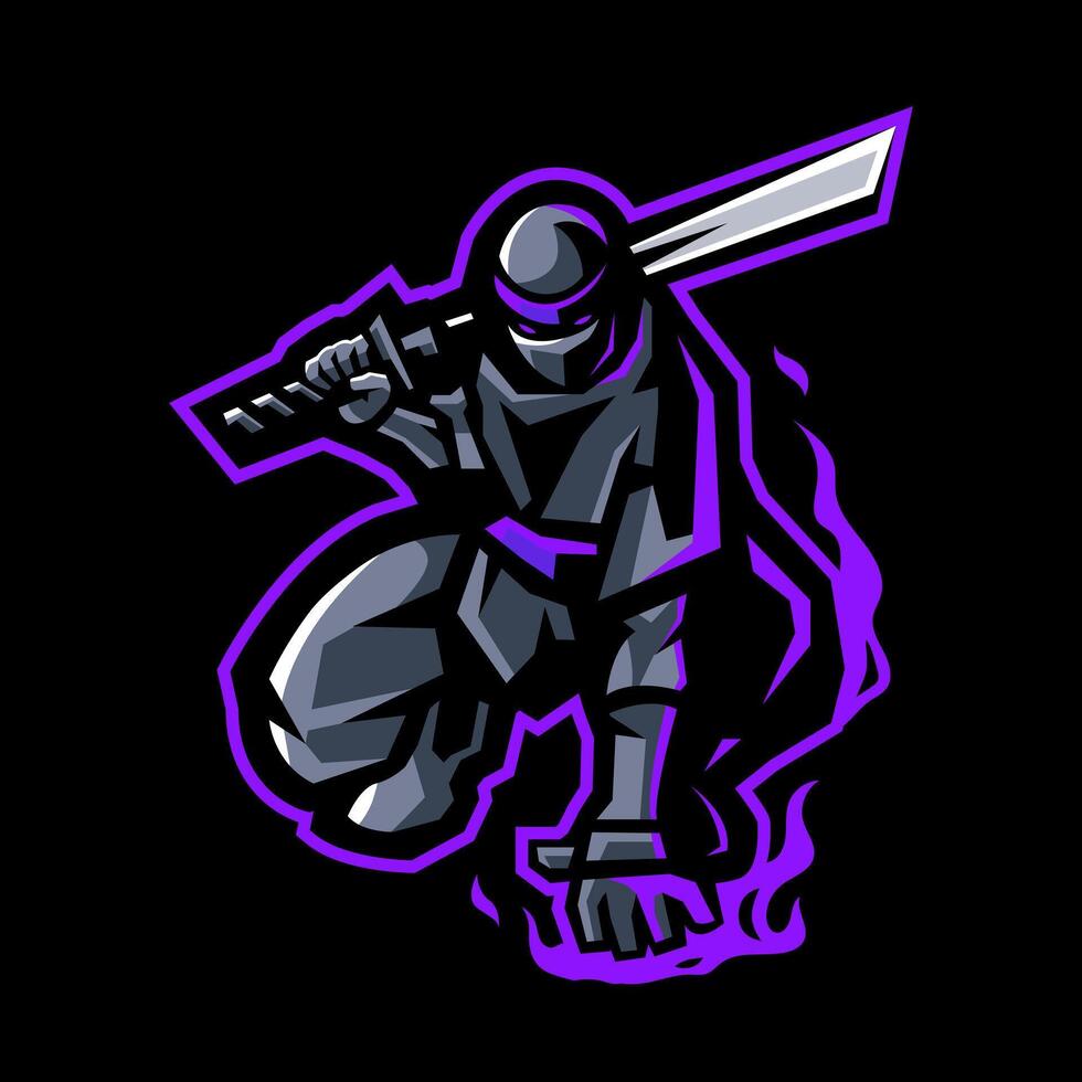 Ninja Mascot Logo for Team Sport Esport or Gaming vector