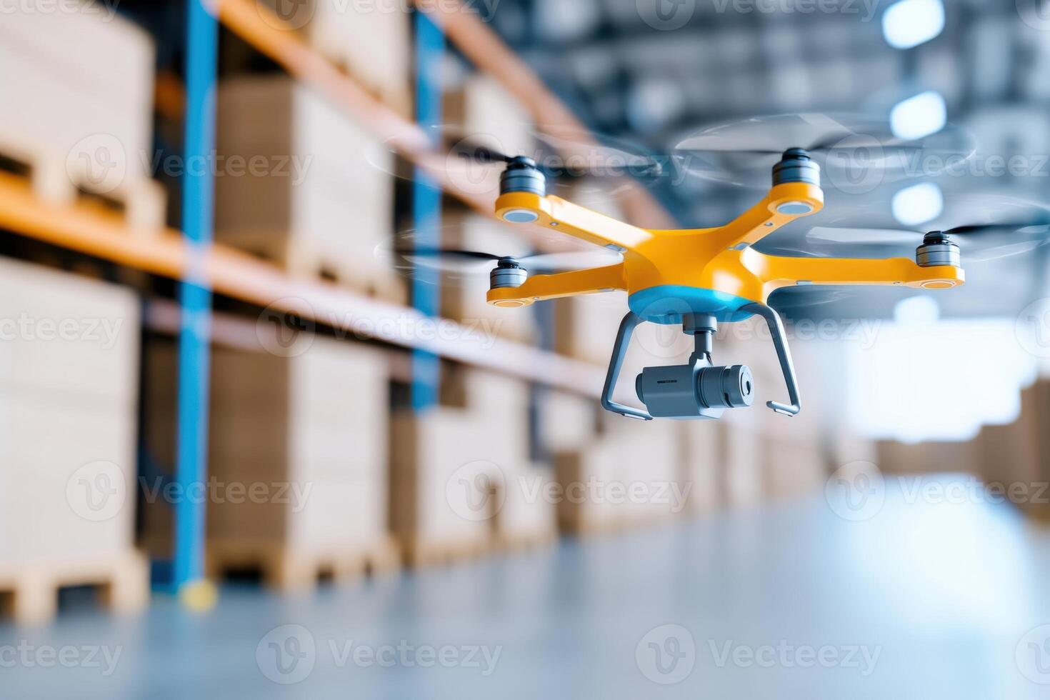 AI-powered drones for efficient inventory management and scanning photo