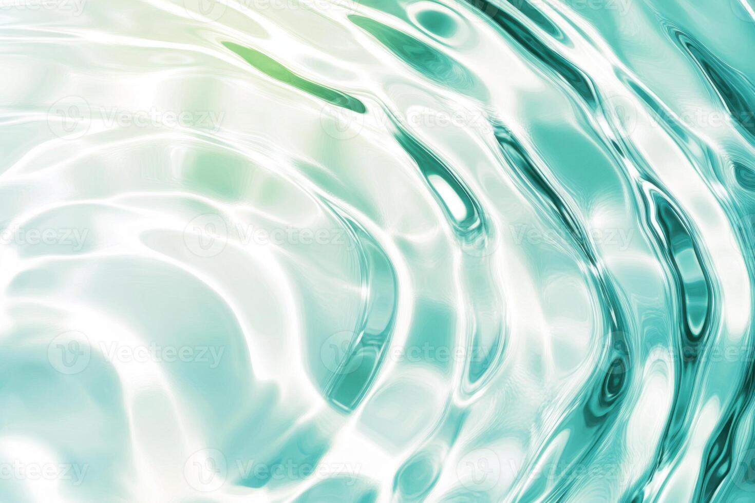 Abstract water ripple in soft icy blue tones reflects light creating a calming atmosphere in tranquil settings photo