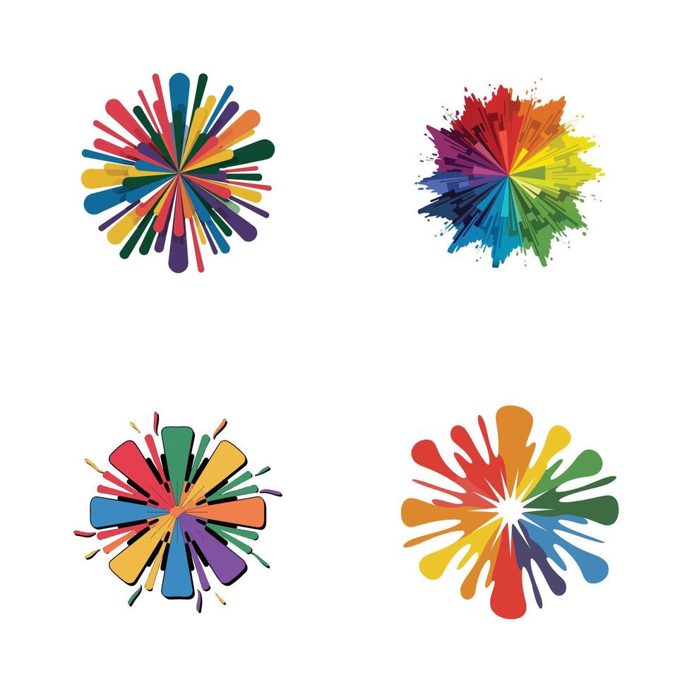Colorful logo design vector