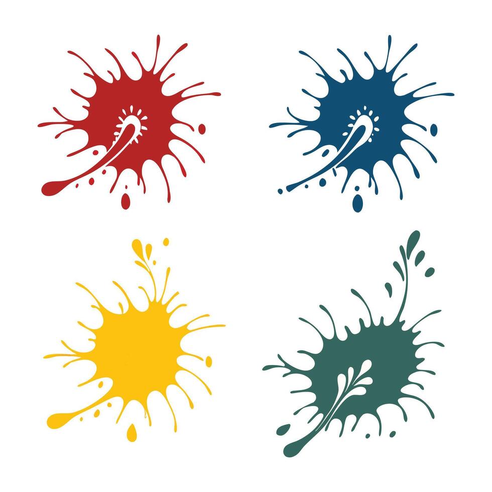 Colorful splash splash vector