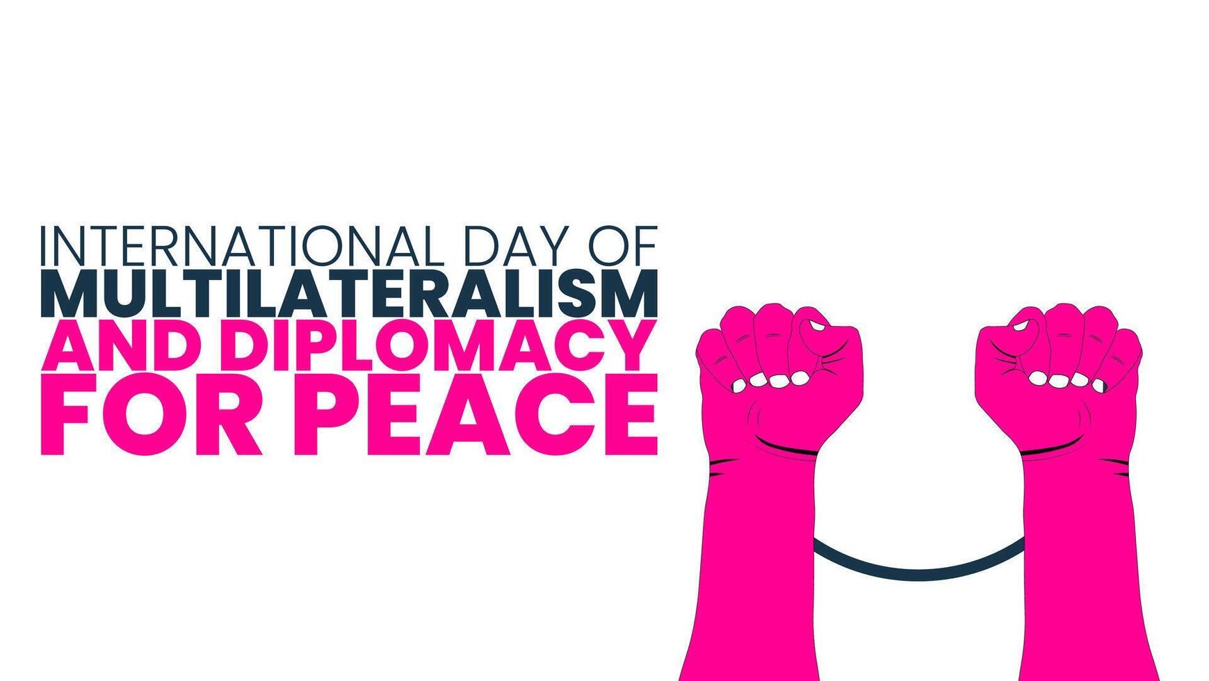 International Diplomacy Day, Fostering Dialogue for a Peaceful Future vector