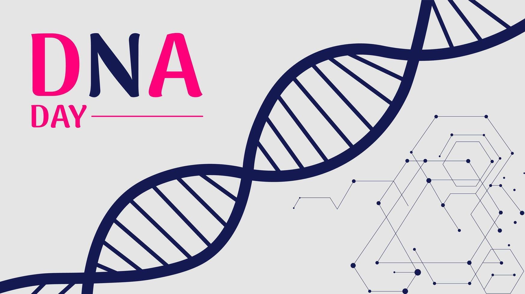 Honoring Discovery, DNA Day Celebration vector