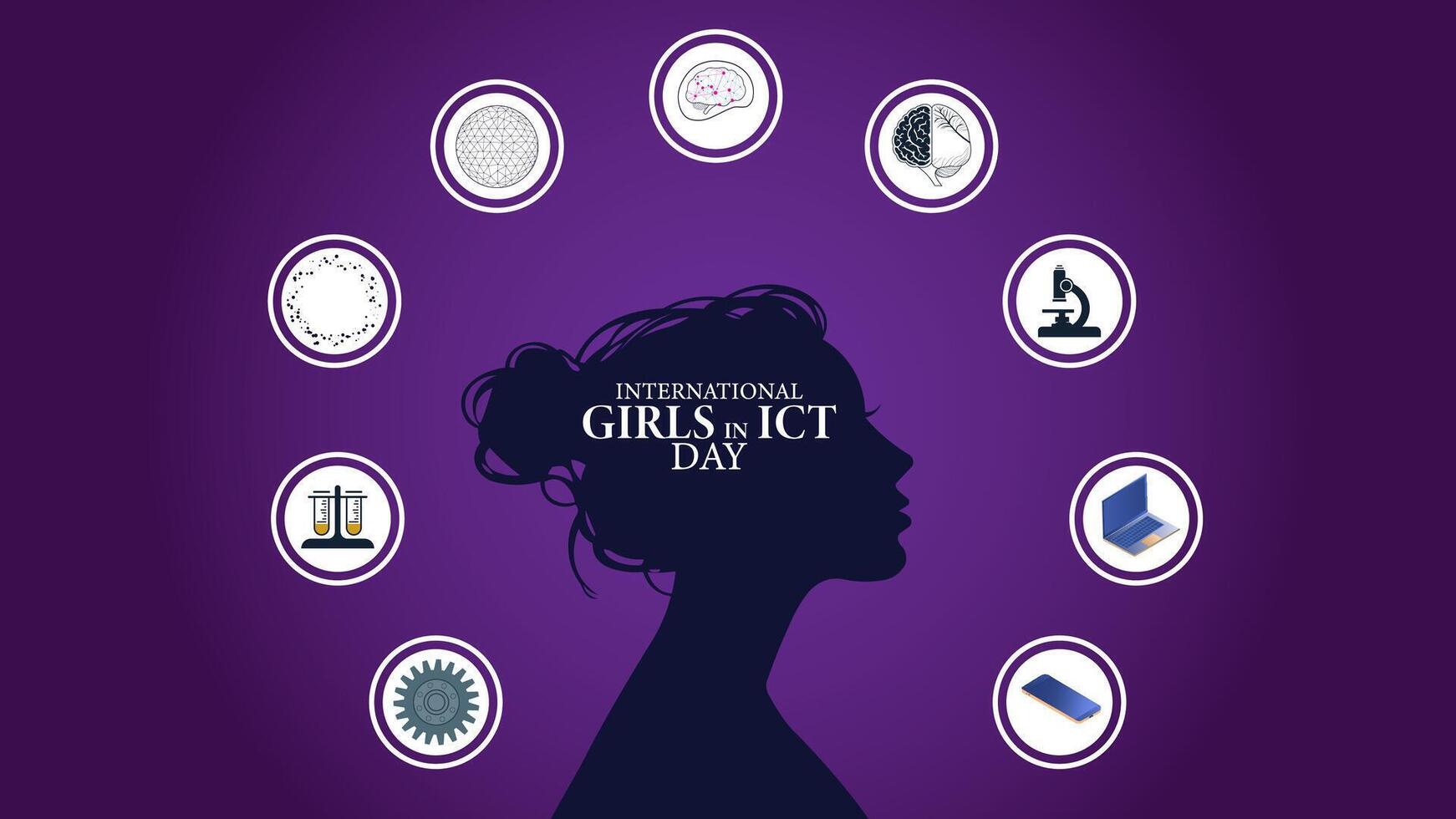 Tech for All, Supporting Girls in ICT and STEM Careers vector