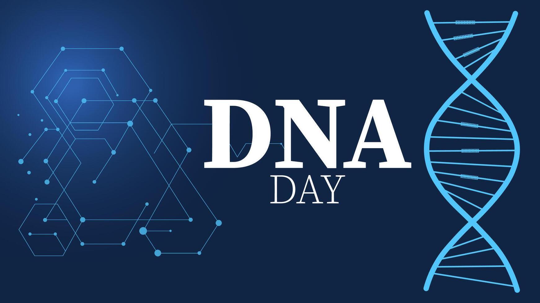 Genetics and Beyond, Happy DNA Day vector