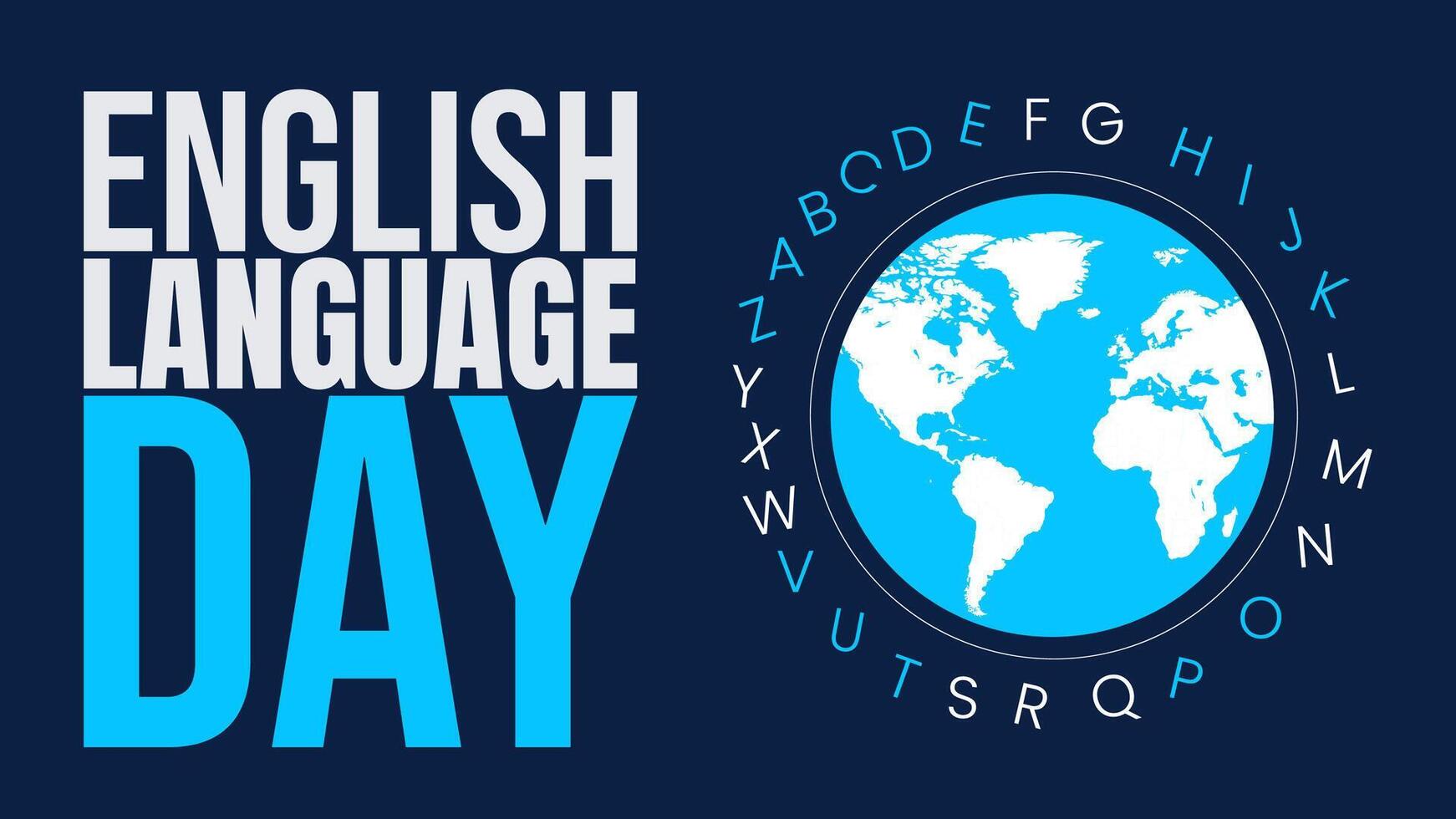 Connecting the World, Celebrating English Language Day vector