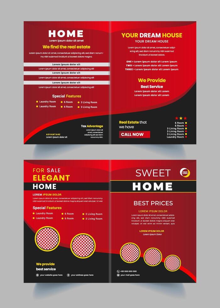 Professional business brochure design template vector