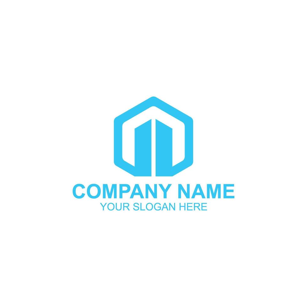 letter m logo design for company identity with creative illustration vector