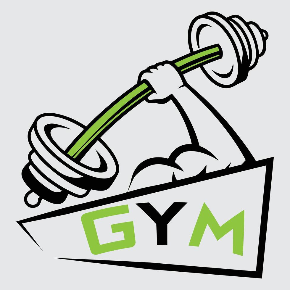 Gym activities icon vector