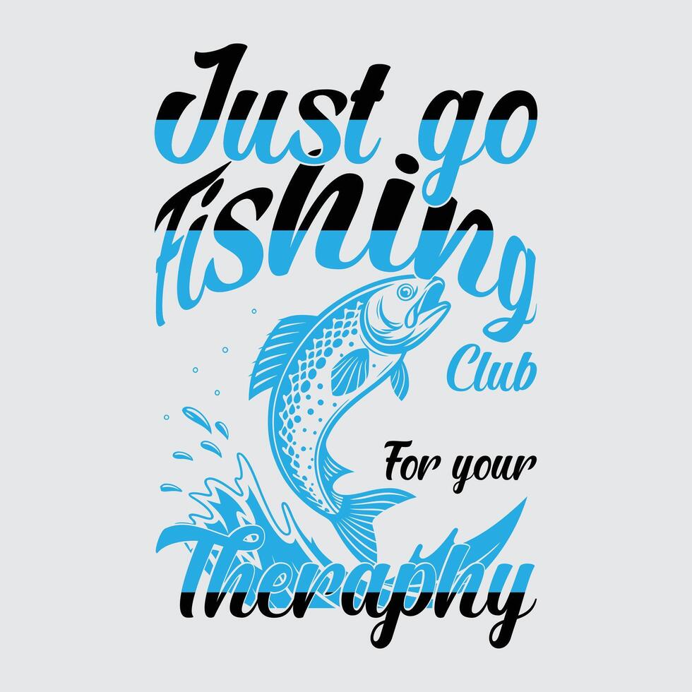 Nature and fishing vector